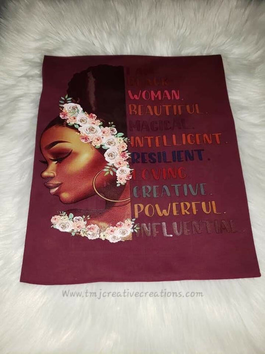 I Am A Black Beautiful Woman T-shirt ***TSHIRT NOT BLOUSE***
