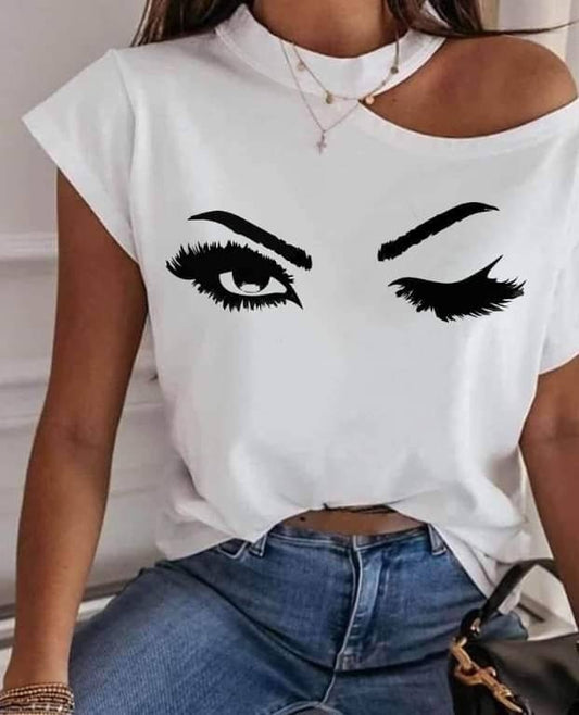 Cute Eyelash T-shirt ***TSHIRT NOT BLOUSE***