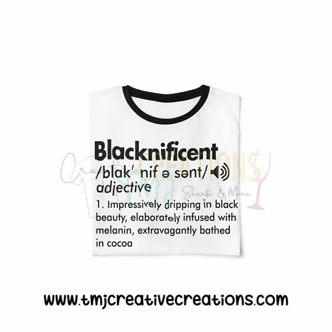 BLACKNIFICENT T-Shirt African American T-Shirt Black Man T-Shirt  Black Woman Shirt Black Magic Black Woman Shirt Blm Shirt Mixed shirt