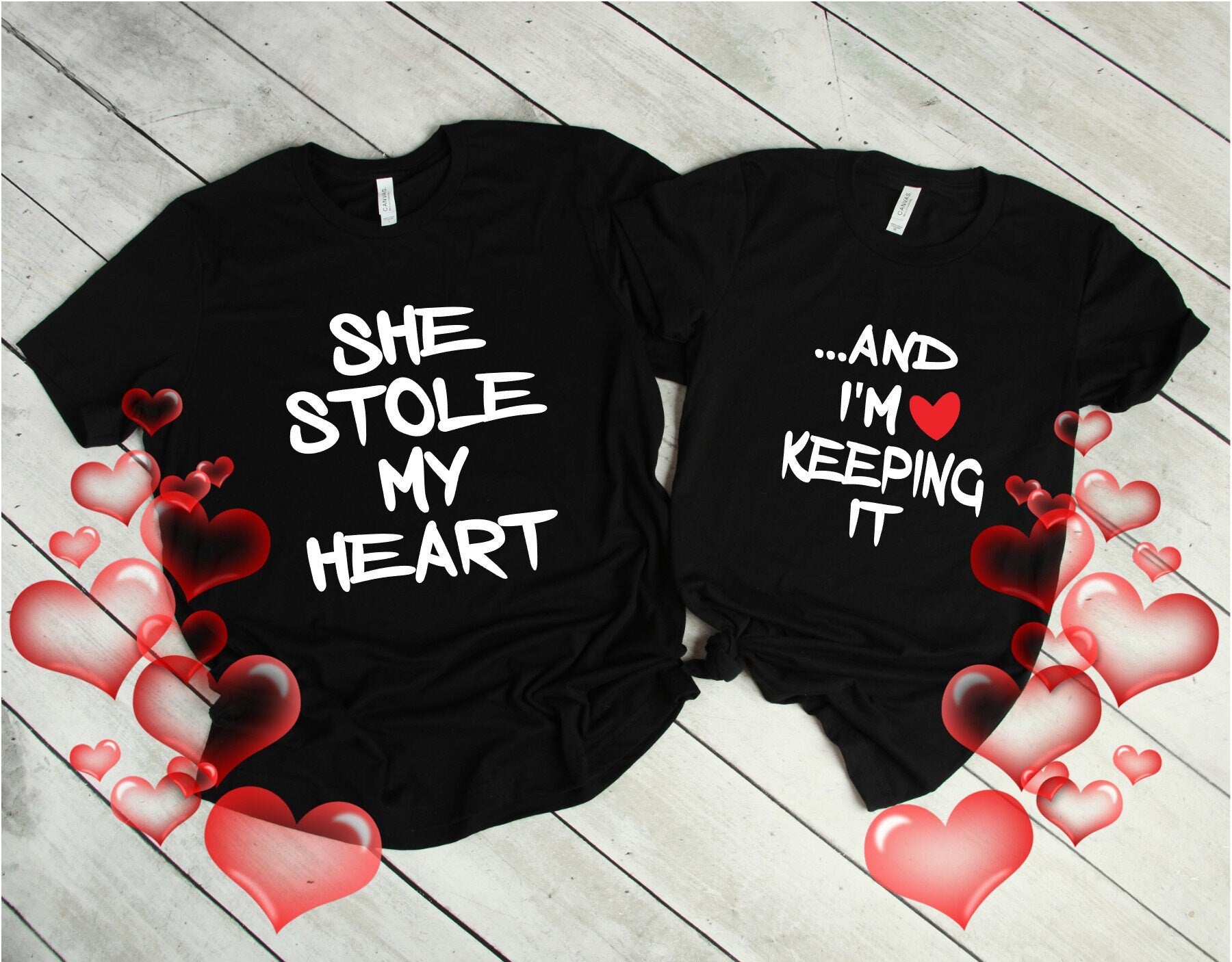 STOLE MY HEART T-Shirt She Stole My Heart and I'm Keeping It Shirt Stole My Heart Shirt Heart T-Shirts Wedding Shirt Anniversary Shirt