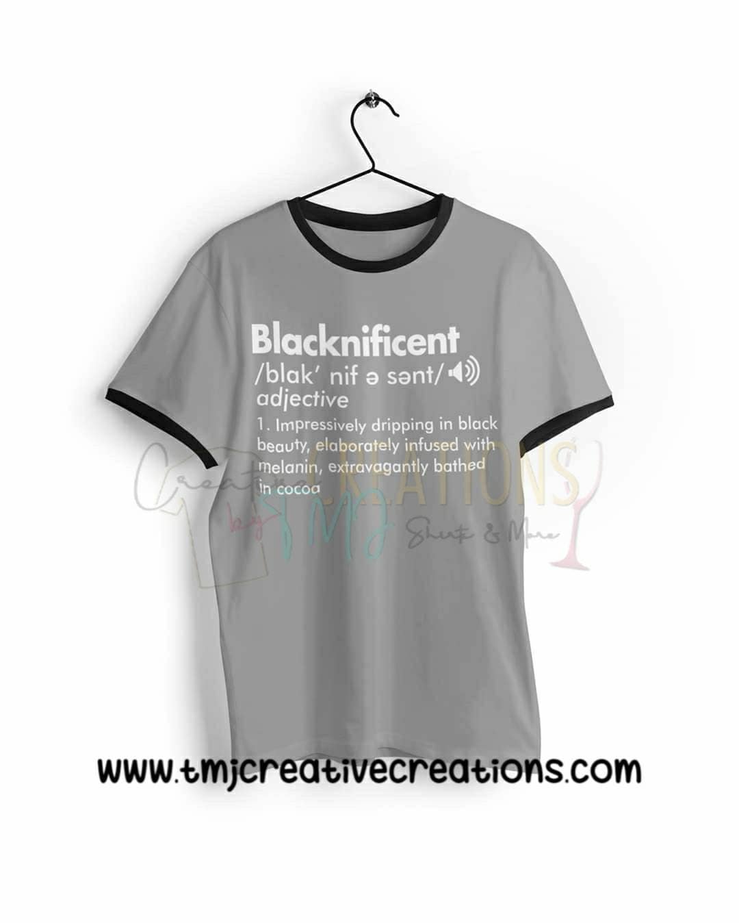 BLACKNIFICENT T-Shirt African American T-Shirt Black Man T-Shirt  Black Woman Shirt Black Magic Black Woman Shirt Blm Shirt Mixed shirt