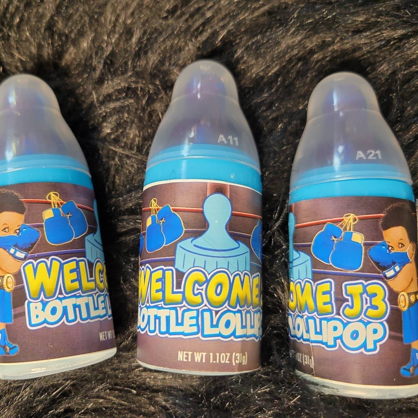 Boxer Baby Shower Chip Bag  Black Baby Chip Bags Baby Sgower Party Favor Afro Baby Favors Space Boxer Theme Baby Shower favors Boxer Party