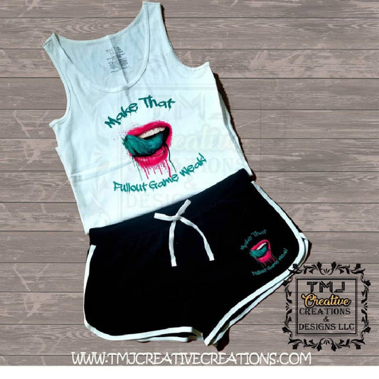 PULLOUT GAME SHORTSET Pull Out Short Set Woman Shortset Ladies Shortset Vacation Short Set Cute Outfit Ladies outfit Summer Short Set Shorts