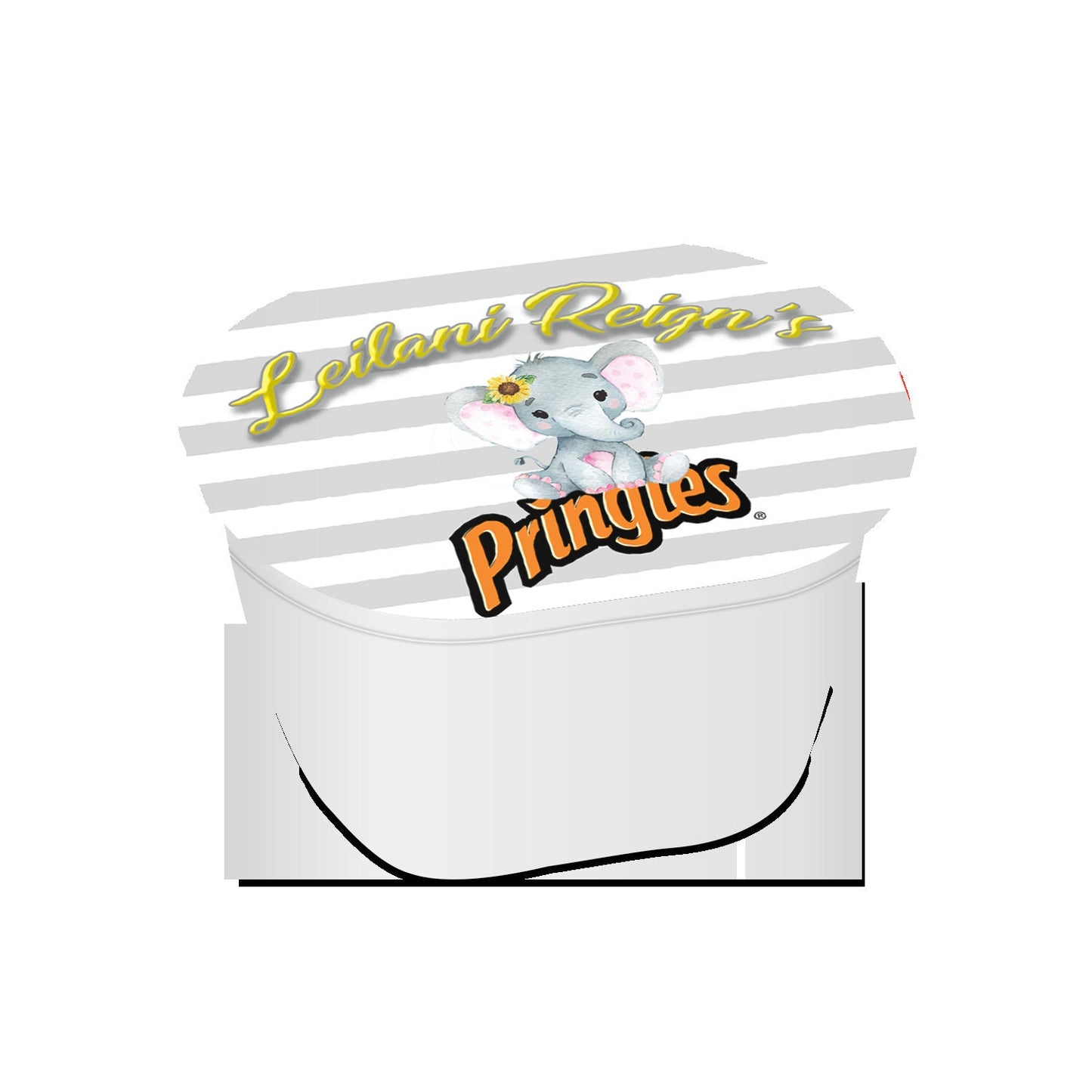 Elephant Sunflower Chip Bag Elephant Chip Bags Elephant Party Favor Sunflower Favor Sunflower Baby Shower favor Elephant Baby Shower