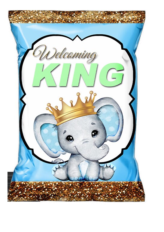 ELEPHANT Chip Bag Elephant THEME Chip Bags Elephant Party Favor ELEPHANT Baby Shower favor Elephant Baby Shower Elephant Honey bun Candy