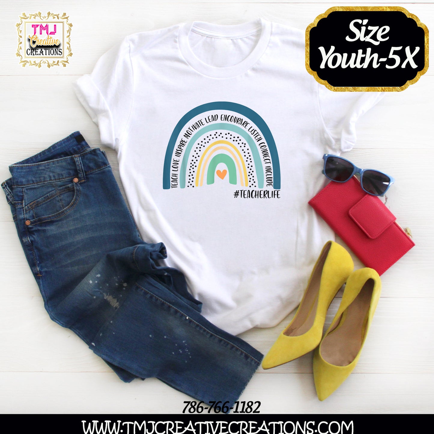 Boho RAINBOW TEACHER LIFE Shirt Teacher Life Teacher Shirt Boho Teacher Shirts Teacher Gift Ideas Back to School Shirts Shits for Teachers