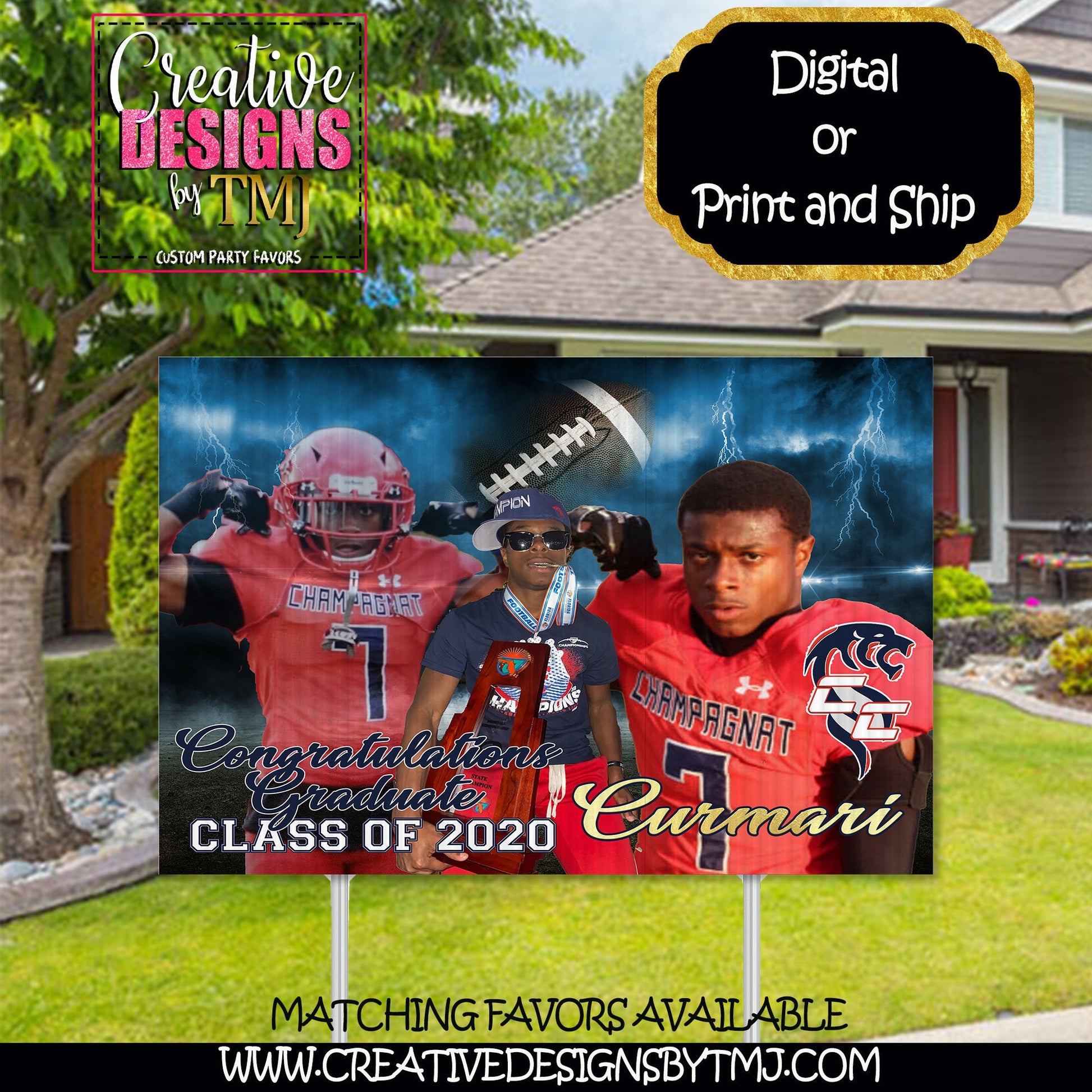 SPORTS GRADUATION LAWN Sign Personalized Graduation Sign Customized Graduation Sign Class of 2022 Graduate Sign 2022 Graduation Sign