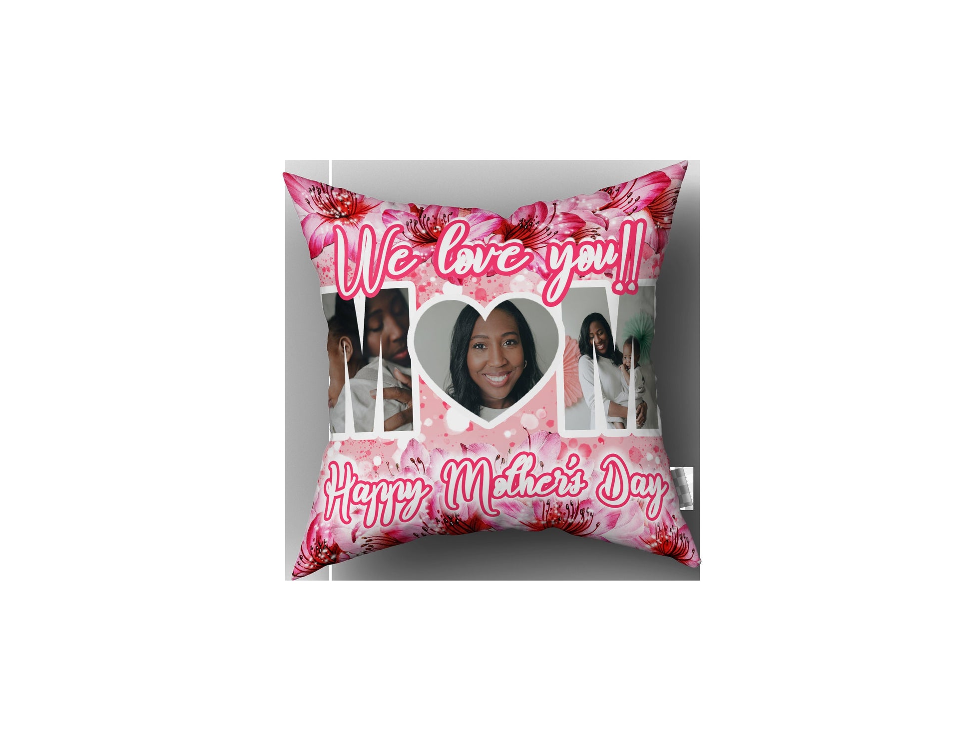 Pink Flowers MOTHERS DAY PILLOW, Custom Mothers Day Pillow, Mom Pillow, Grand Mother Gift, Gift Ideas, Mothers Day Gift Ideas, Gifts for her