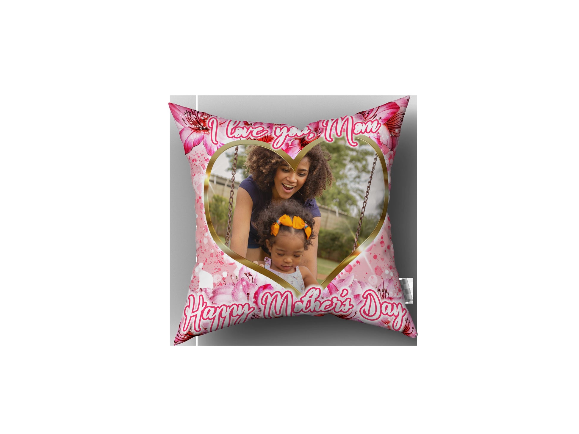 Pink Flowers MOTHERS DAY PILLOW, Custom Mothers Day Pillow, Mom Pillow, Grand Mother Gift, Gift Ideas, Mothers Day Gift Ideas, Gifts for her