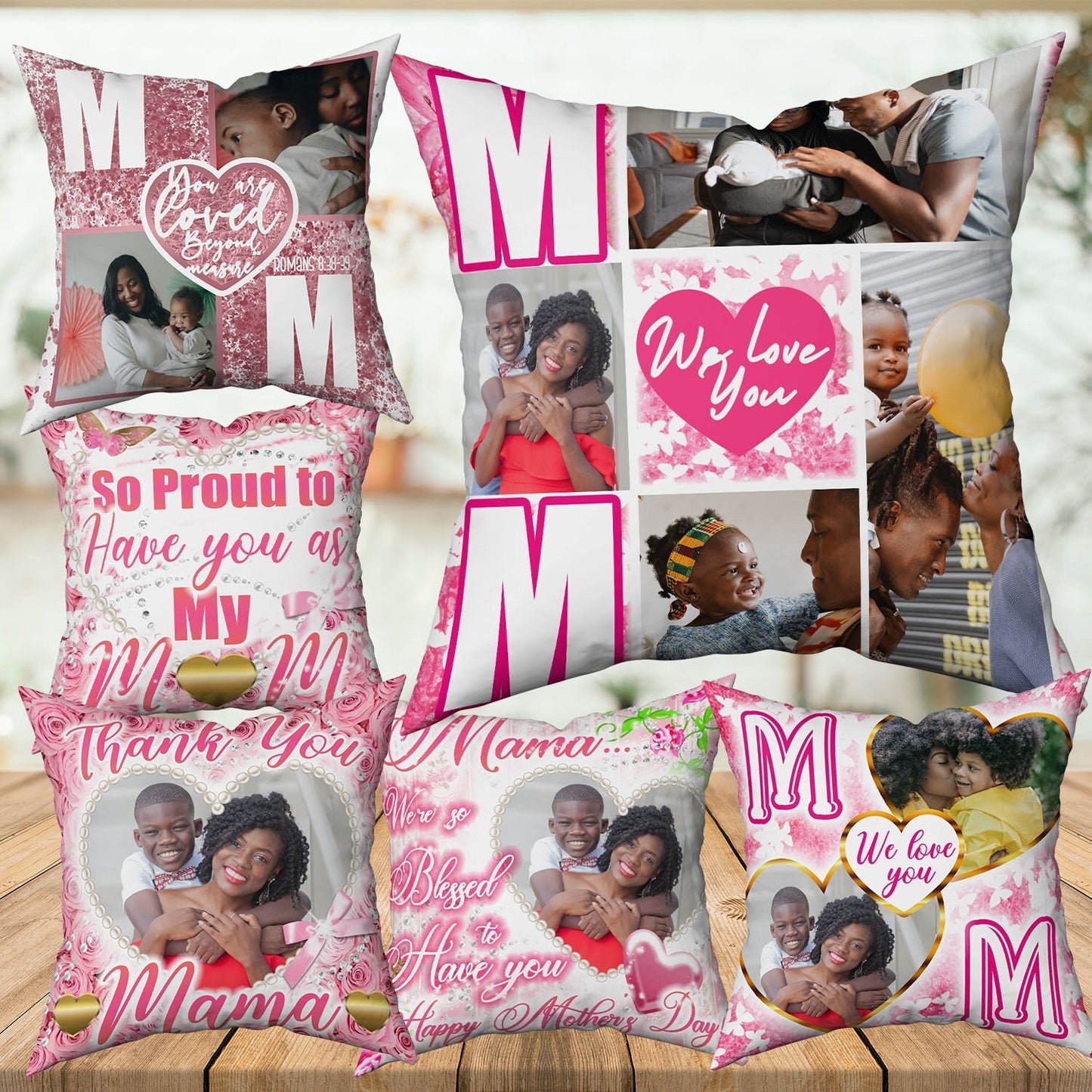 Pink MOTHERS DAY PILLOW, Custom Mothers Day Pillow, Mom Pillow, You are Loved, Beautiful Example of God's Love,  You Surpass them All