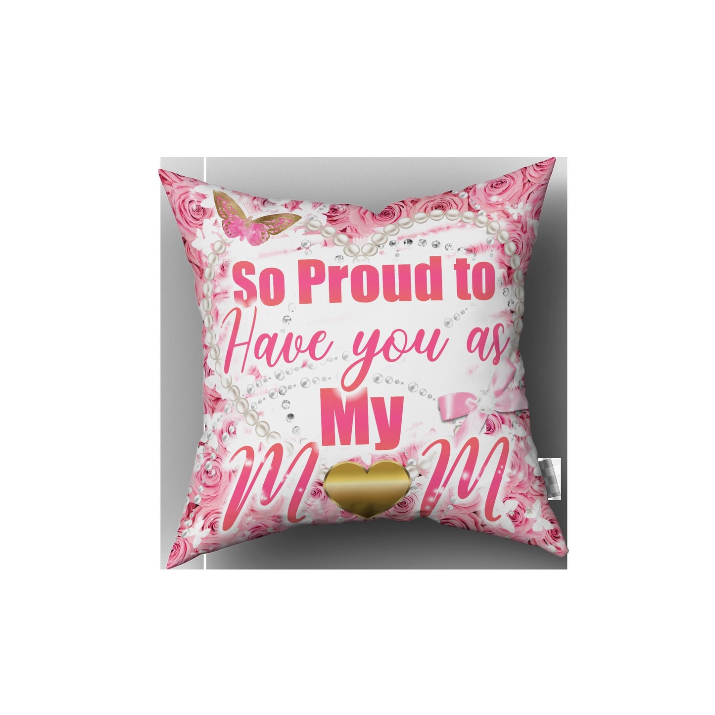 Pink MOTHERS DAY PILLOW, Custom Mothers Day Pillow, Mom Pillow, You are Loved, Beautiful Example of God's Love,  You Surpass them All