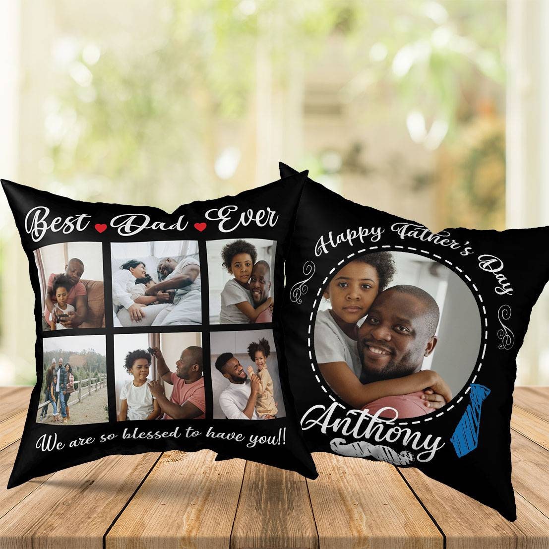 Father's Day Pillow, Best Dad Ever pillow, Custom Father's Day Pillow, Dad Pillow, Grandfather Gift, Gift Ideas, Fathers Day Gift Ideas,