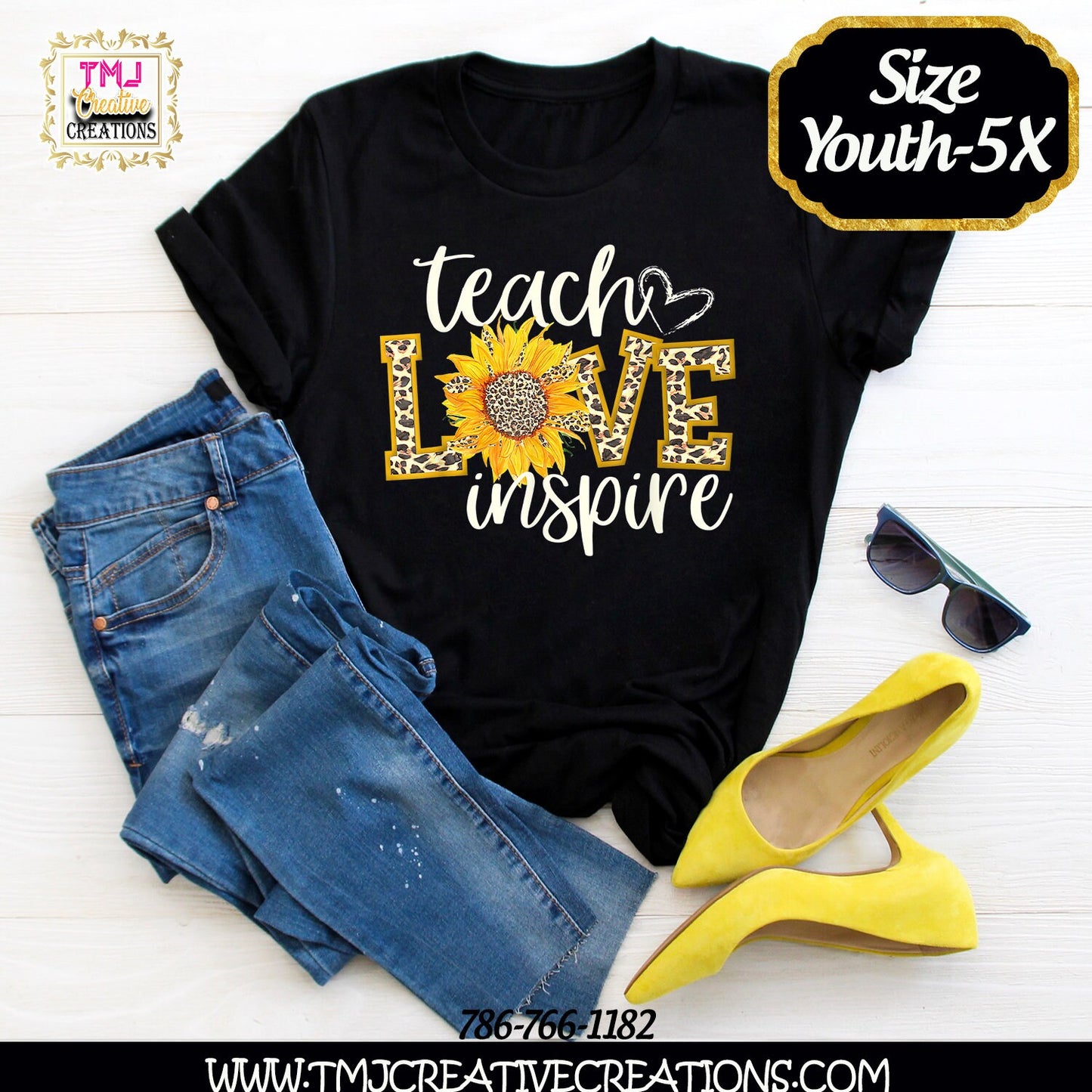 TEACH LOVE INSPIRE Shirt Bundle Teachers Shirt Back to School Shirts Teacher Gift Ideas Back to School TShirts Shits for Teachers
