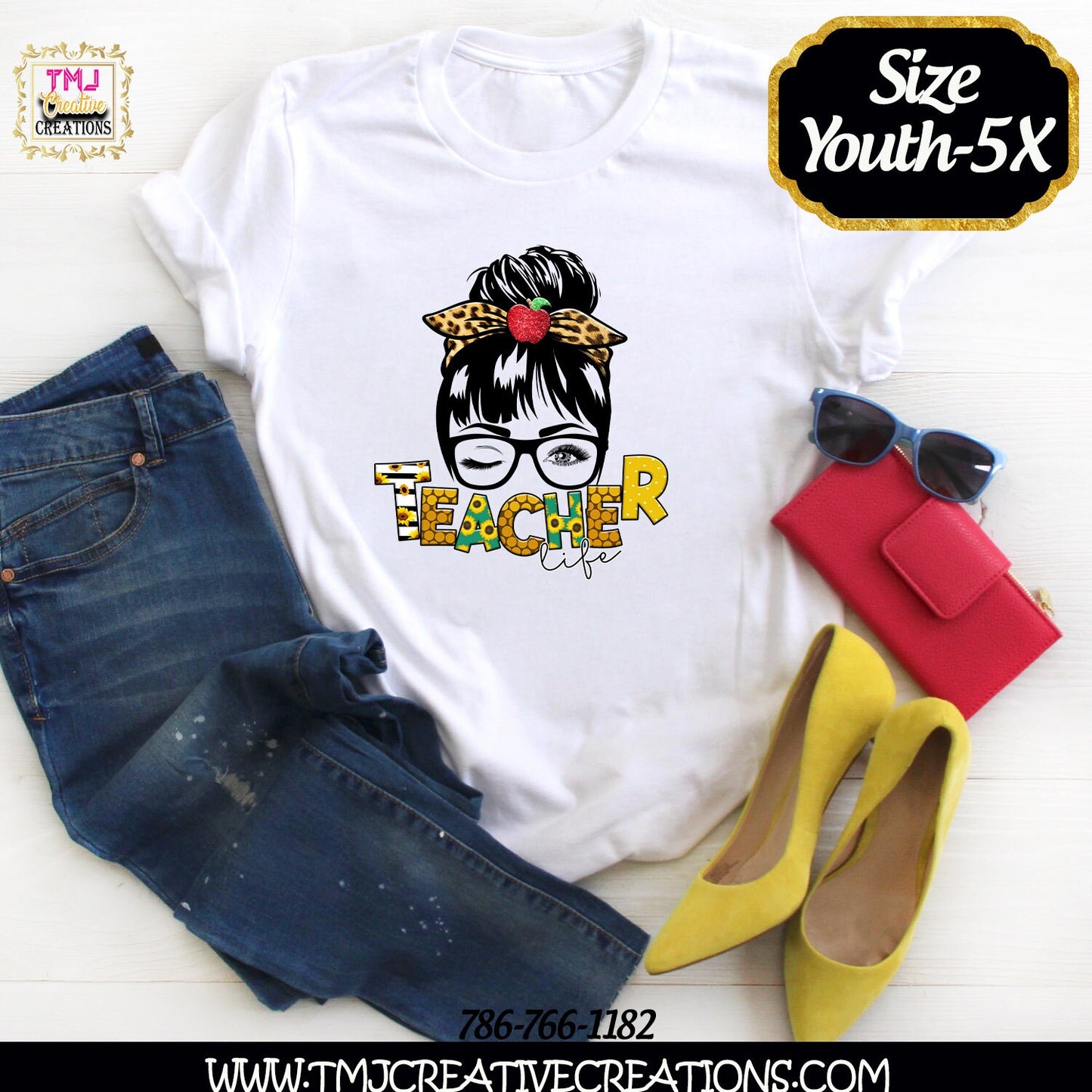 TEACHER LIFE MESSY Bun Shirt Messy Bun Shirt Back to School Shirts Teacher Gift Idea Back 2 School Shirts Shirts for Teachers Teacher Shirt