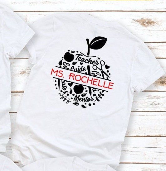 TEACHER NAME Shirt Customized Name Shirt Back to School Shirts Teacher Gift Idea Back 2 School Shirts Shirts for Teachers Teacher Shirt