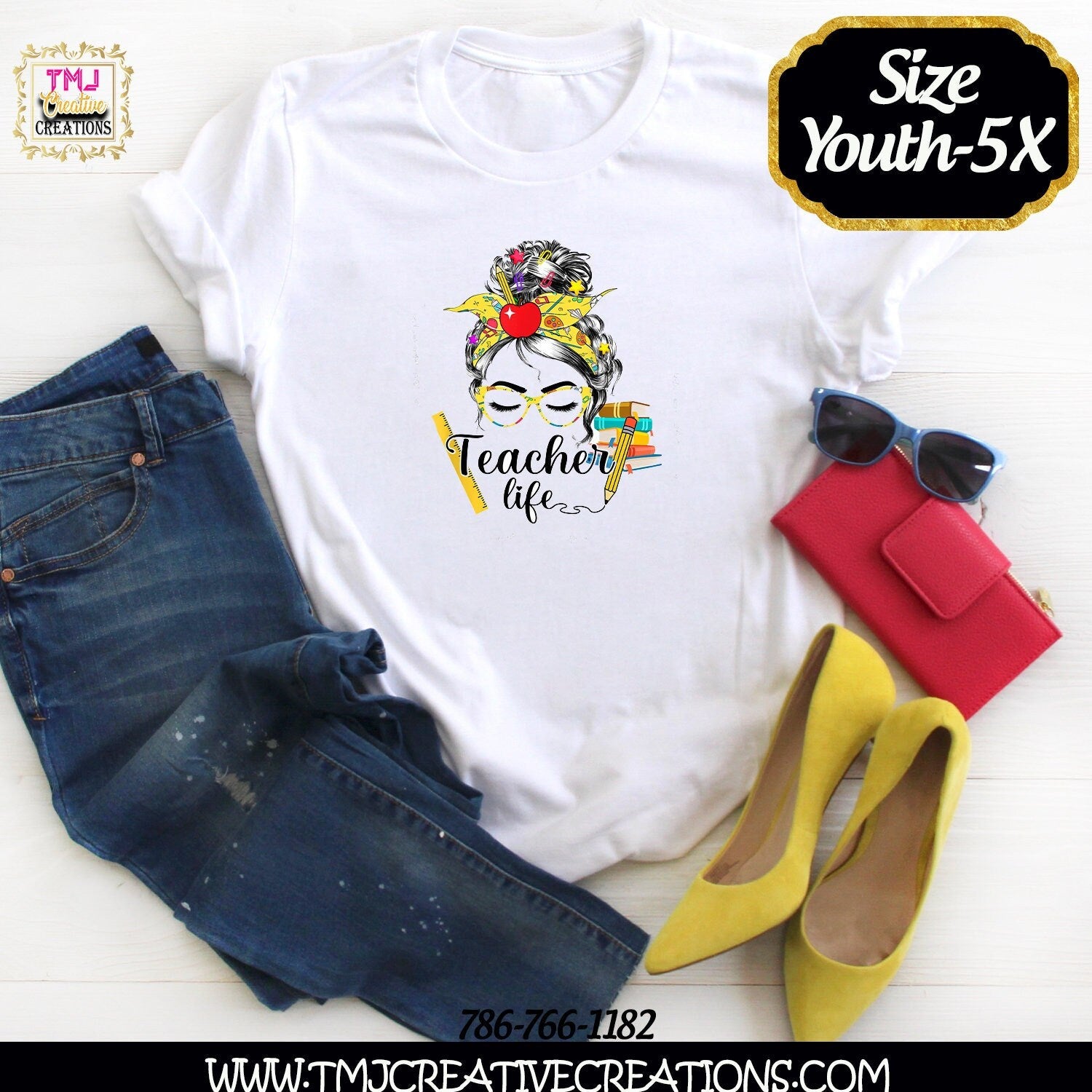 TEACHER LIFE MESSY Bun Shirt Messy Bun Shirt Back to School Shirts Teacher Gift Idea Back 2 School Shirts Shirts for Teachers Teacher Shirt