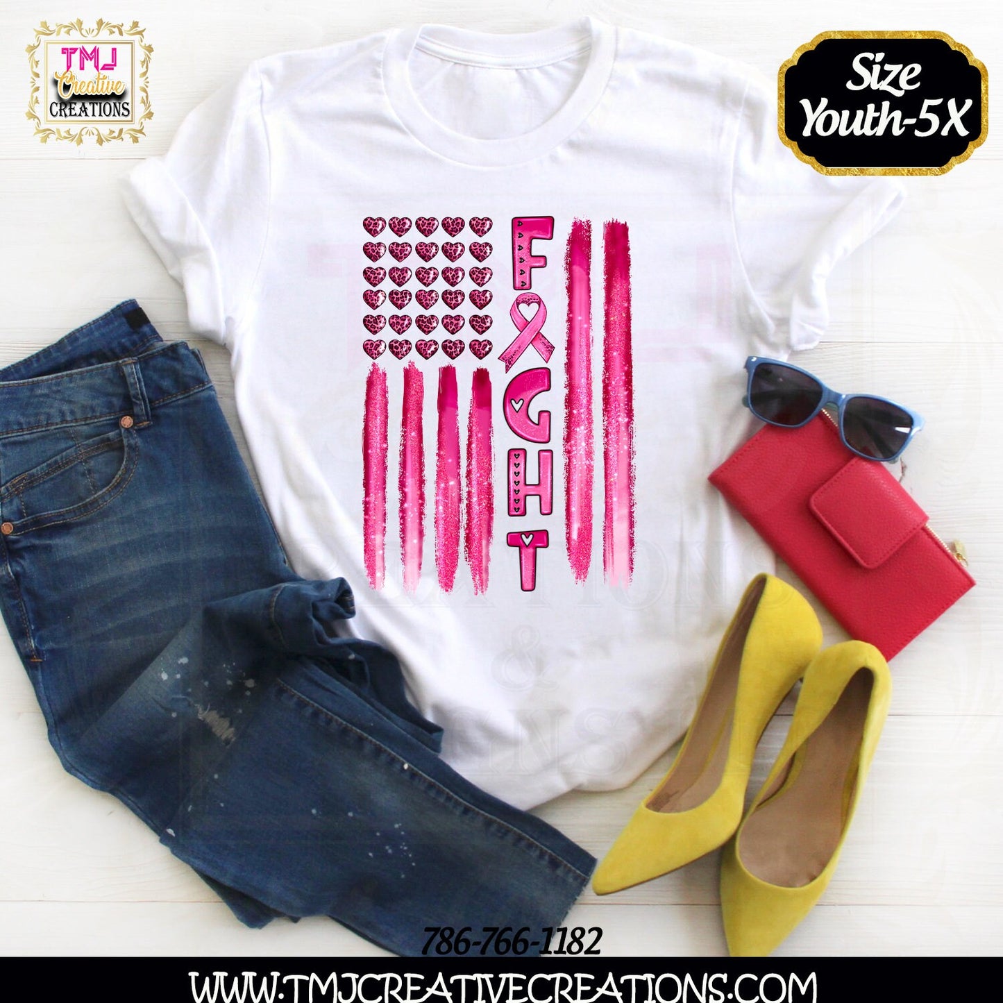 BREAST CANCER FLAG T-Shirt Cancer T-Shirt Pink Breast Cancer Flag Shirt Breast Cancer Shirt Breast Cancer Shirt Cancer Flag Shirt