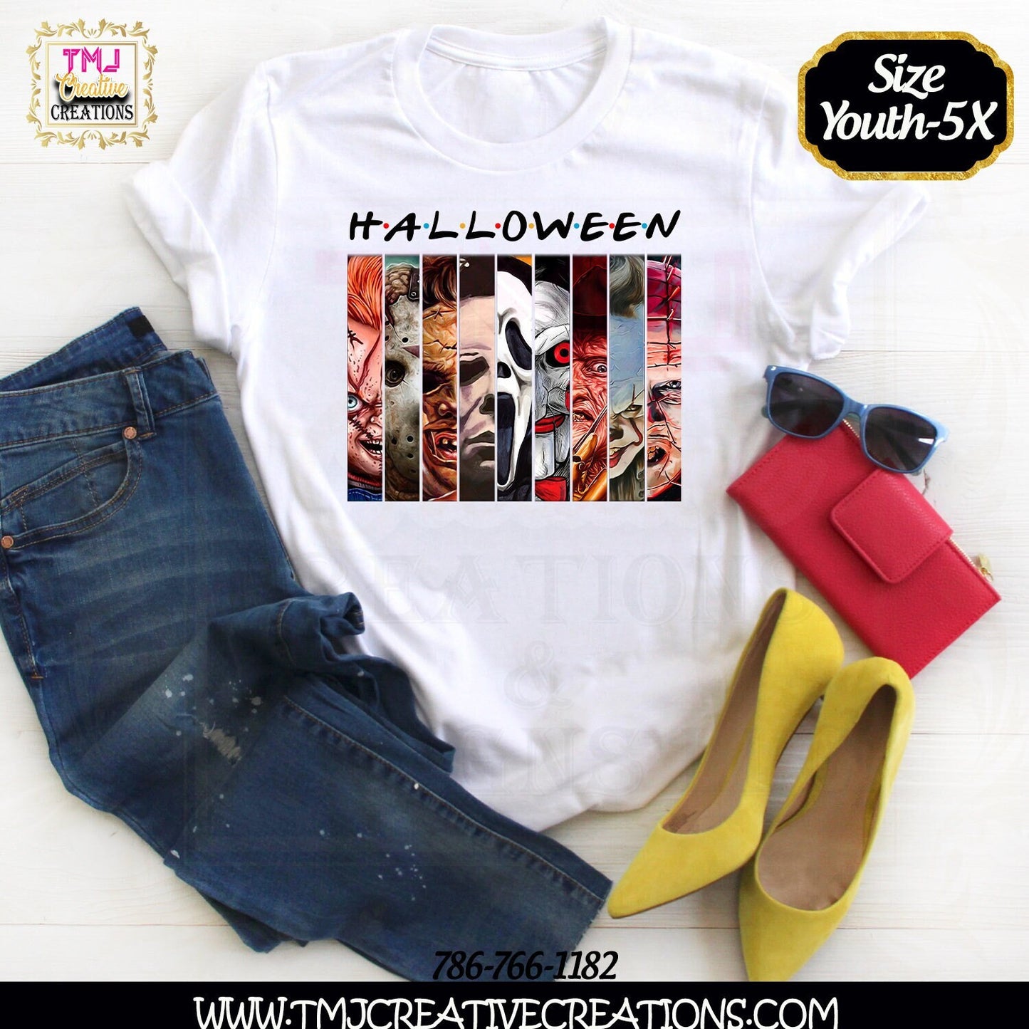 FRIENDS HALLOWEEN T-Shirt Scary Movie T-Shirt Halloween T-Shirt Halloween Friends T-Shirt Shirt Michael Myers T-shirt Scary Movie Shirt