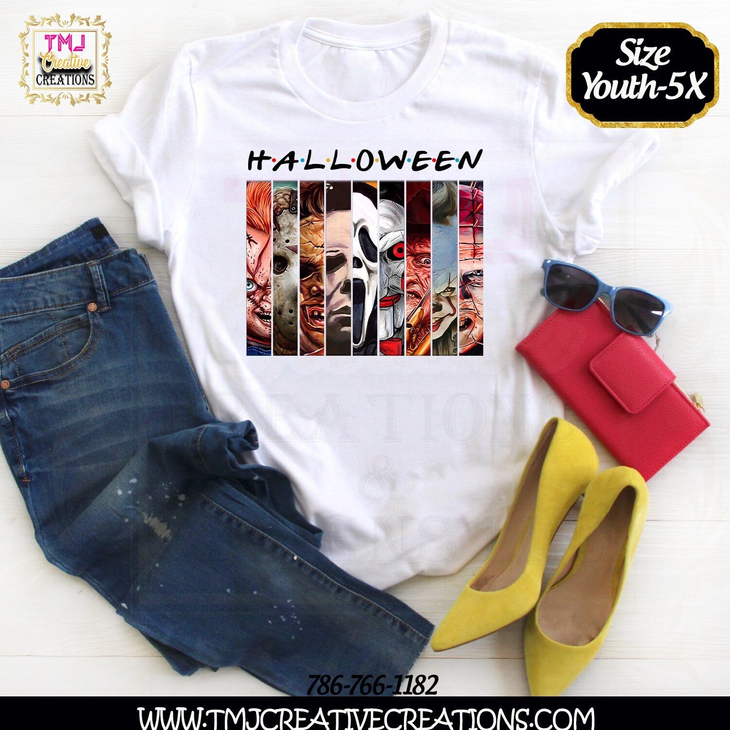 FRIENDS HALLOWEEN T-Shirt Scary Movie T-Shirt Halloween T-Shirt Halloween Friends T-Shirt Shirt Michael Myers T-shirt Scary Movie Shirt