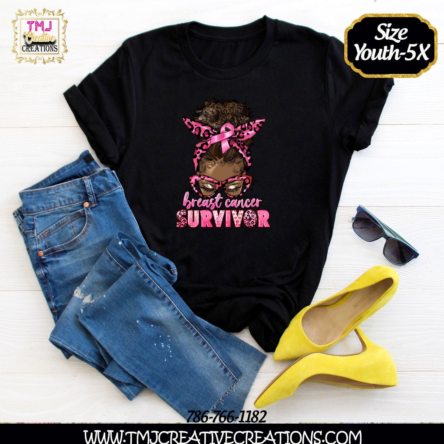 BREAST CANCER SURVIVOR Messy Bun T-Shirt Cancer T-Shirt Pink Messy Bun Shirt Breast Cancer Shirt Breast Cancer Shirt Cancer Messy Bun